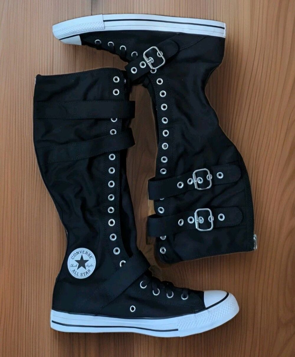 New Chuck Taylor All Star XX-Hi High Knee Straps & Buckles A14873C Sz Women' 9.5